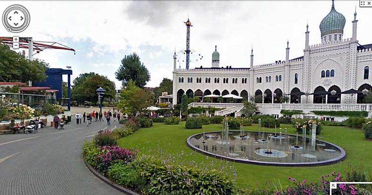 GOOGLET. Nu kan du for første gang navigere rundt i Tivoli med 360 graders panoramabilleder. 