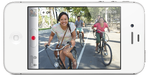 Klik. Kameraet i iPhone 4S er Sony-produceret, og sidder i mobilerne Sony Ericsson Arc og Sony Ericsson Ray, men Apple har presset kameraet mere via softwaren, så det også skyder videoer i High Definition og opløsningen 1080p. 