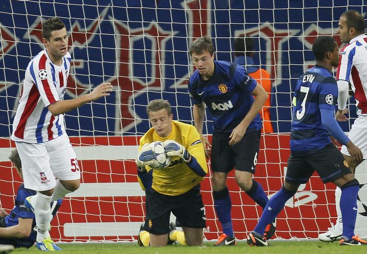 bænket. Endnu en gang er Anders Lindegaard på reservebænken hos Manchester United. 