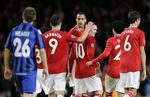 behersket. Med en beskeden 2-0 vandt Manchester United uden at imponere over Otelul Galati. 