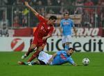 hattrick. På 25 minutter scorede Mario Gomez tre gange, så Bayern München var foran 3-0 mod Napoli ved pausen. 