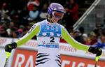 tæt. Maria Riesch genvandt i dag føringen i World Cup før det afgørende løb lørdag. 