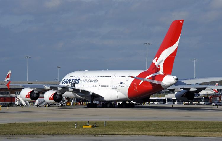 Kæmpefly. Qantas har før haft problemer med Airbus 380-fly. 