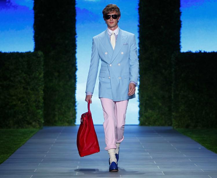 Klassisk. Den 'preppy' stil ses her i et modeshow for Tommy Hilfiger. 