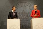 Møde. Helle Thorning-Schmidt (S) og Anders Fogh Rasmussen har i dag holdt møde i deres egenskaber af statsminister og Nato-generalsekretær. Bagefter var der ros i luften. 