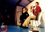 Scenen.  Masser af forfattere har gennem årene optrådt på BogForum, hvor  de er blevet interviewet af nysgerrige journalister, har fået stillet spørgsmål af læserne og haft tid til at udfritte hinanden. I 1996 var det forfatteren Suzanne Brøggers tur til at lege interviewer, og 'offeret' var kollegaen  Peter Høeg. 