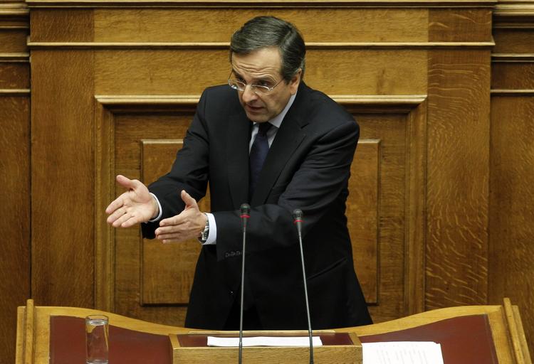 magtfuld. Oppositionsleder Antonis Samaras står i spidsen for det næststørste parti i Grækenland, det konservative Neo Demoktratia. 