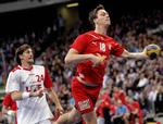 flyvende. Hans Lindberg blev dansk topscorer med ni mål i kampen mod Spanien. 