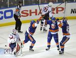 mål. New York Islanders var effektive med Frans Nielsen (51) på isen. 