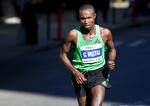 Vinder. Den 30-årige kenyaner Geoffrey Mutai vandt årets løbet med en rekordtid på to timer, fem minutter og seks sekunder. 