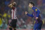 2-2. En sen udligning af Lionel Messi sikrede FC Barcelona et enkelt point i Bilbao. 