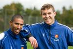 Solgt. Andreas Bjelland (th.) skal spille for  hollandske Twente. 