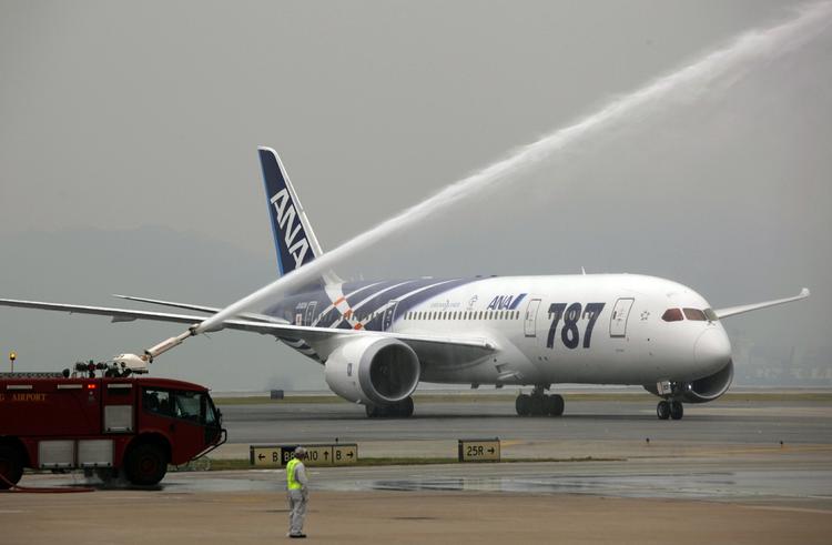 Startproblemer. Det var et All Nippon Airways-fly som dette, der havde problemer med landingsstellet. 