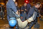 optøjer. Den italienske krise har affødt flere protester. Her er det i Rom i midten af oktober. 