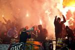 Fyrværkeri. FCK'erne vandt med 3-0 på banen i pokalkampen for to uger siden... 