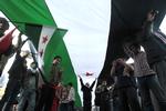 Protest. Syrere i Egypten protesterer til en anti-Syriens Præsident Bashar al-Assad demonstration på Tahrir-pladsen i Cairo for at støtte oprørerne i Syrien. 