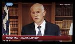 Forvirring. Den hidtidige ministerpræsident, George Papandreou, gik her til aften på græsk tv og sagde, at en aftale om en ny regering var på plads. Men der forhandles stadig. 
