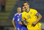 Træfsikker. Zlatan Ibrahimovic har scoret 28 gange i 67 landskampe. 