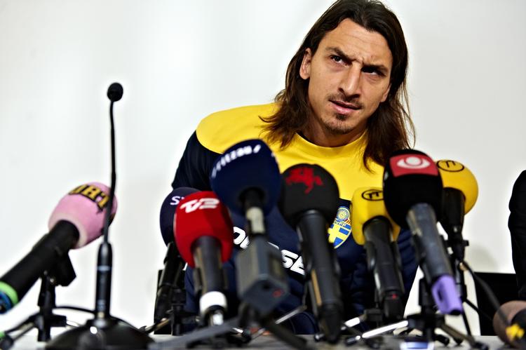 Showman. Zlatan Ibrahimovic er altid god for en kvik bemærkning eller to. 