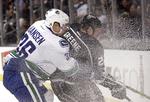 nhl. Efter at være blevet flyttet frem i førstekæden har Jannik Hansen scoret to gange for Vancouver Canucks. 