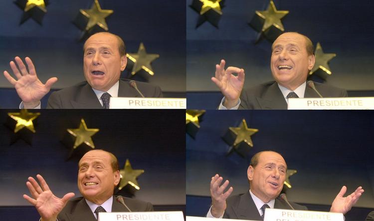 karismatisk. Berlusconi anses for at have gode evner som kommunikatør - ikke mindst på tv. 