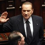 Selvglad. » Jeg er italiensk politiks Jesus Kristus«, sagde Berlusconi tilbage i 2006. 