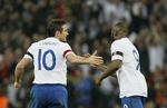 Sejr. Frank Lampard (t.v) sørgede for engelsk gevinst over Spanien. 