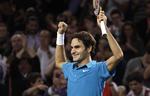 Glad. »Jeg er ekstatisk over at have spillet godt fra den første til den sidste bold«, siger Federer. 