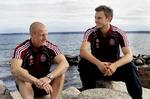 Fodboldlandsholdets pressemøde.