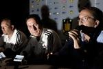 Fulham-træner. Det gik ikke i Brøndby, men i Manchester United har René Meulensteen (i midten) været en højt værdsat træner. 