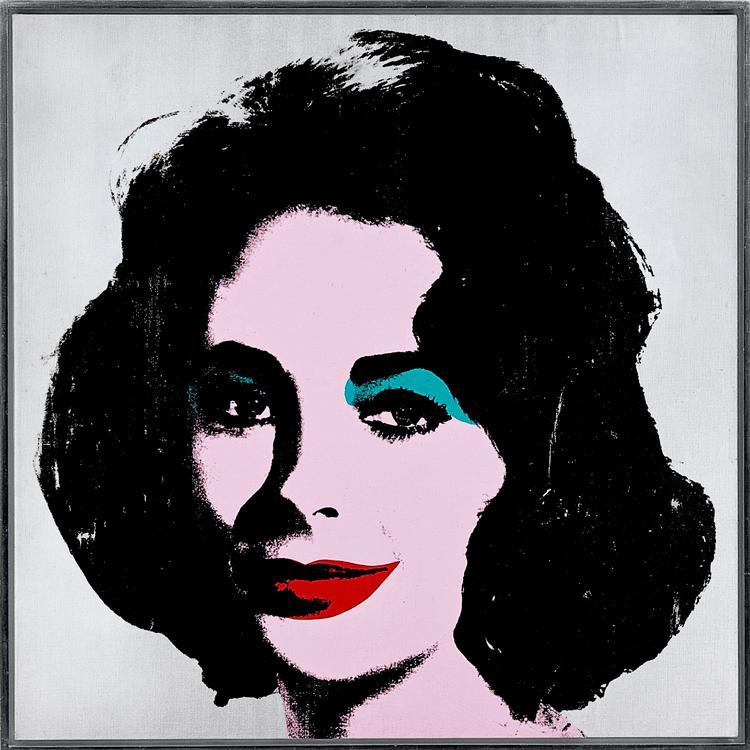 Kassen. Et af Andy Warhols berømte serigrafier af Liz Taylor fra 1963 blev tirsdag i sidste uge solgt hos Christie's for 89 millioner kroner, hvilket var  i den lave ende af vurderingen. 