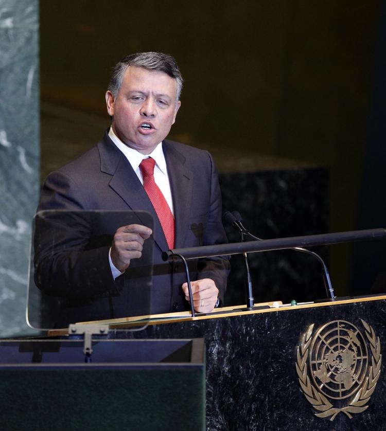 Jordan. Kong Abdullah af Jordan. Arkivbillede. 