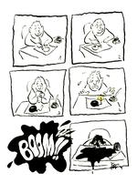 'Make humour, not war'. Tegning af tyrkiske Izel Rosenthal. Konfliktmageri eller bare tegning? Illustration fra bogen 