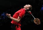 nedspillet. Victor Axelsen fik ikke lang tid på banen, da den førsteseedede Lee Chong Wei slog danskeren i to sæt. 