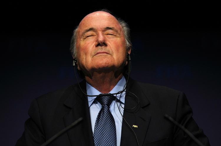 ANGER? Fifas præsident, Sepp Blatter, fortryder sine letsindige udtalelser om racisme i international topfodbold. 