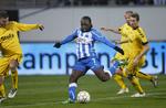 matchvinder. Det var med hovedet, at Peter Utaka i anden halvleg scorede kampens eneste mål. 