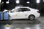 Forbedring. Geely Emgrand får fire stjerner i crashtest, men sikkerheden skal stadig forbedres, mener FDM. Foto: Euro NCAP/FDM 