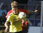 kæbebrud. Dortmunds Sven Bender kan regne med en længere pause efter mødet med en Arsenal-støvle onsdag. 