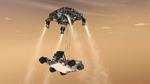 Mars-bilen 'Curiosity' skal lede efter spor af liv på Mars. Den skal sænkes ned på den røde planets overflade ved hjælp af faldskærme og et særligt kransystem. 