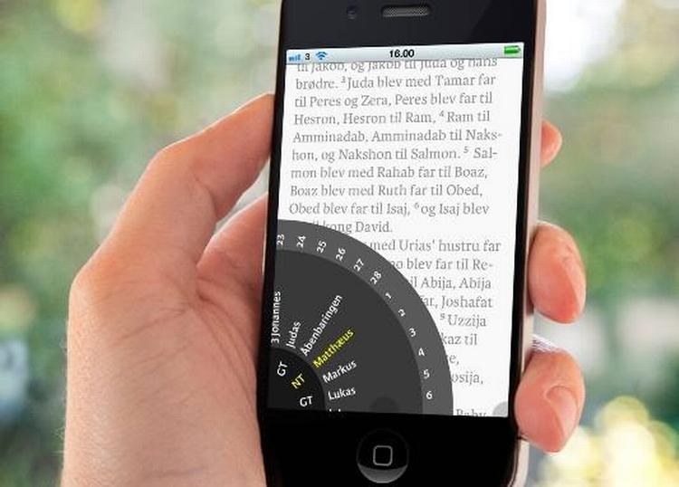 App. Såvel store som små kan nu også læse Bibelen på iPhone og iPad. 