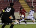 Opkomlige. Cristian Gamboa (i midten) var senest i landsholdsaktion i januar mod Honduras. 