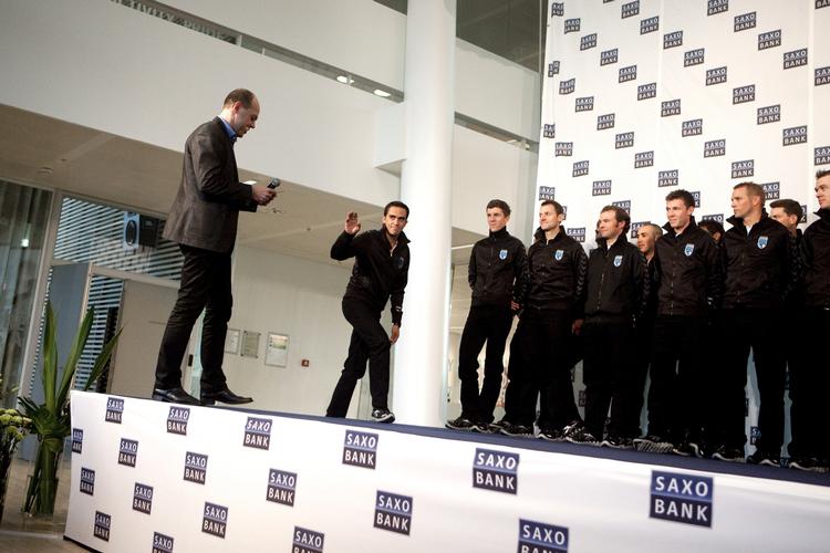 Præsentation. team Saxo Bank sætter nu kurs mod en træningslejr i Israel. 