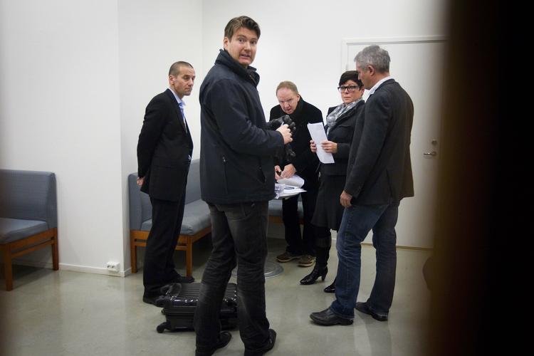 SPØRGETID. Retsspykiater Torgeir Husby (midten) måtte i forbindelse med mentalundersøgelsen af Anders Behring Breivik forklare, at det var ham og ikke Breivik, der stillede spørgsmålene. 