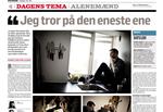 Nyt. En af nyskabelserne i redesignet af Politiken er et Dagens Tema. I dag om enlige mænd. I alle aldre. 