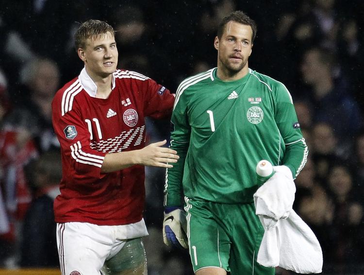 EM-klar. Nicklas Bendtner og Thomas Sørensen er sikre mænd i Morten Olsens trup til europamesterskaberne i Polen og Ukraine. 