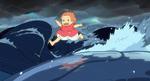 Flodbølge. I Miyazakis film 'Ponyo på klippen ved havet' (2008) bliver Japan ramt af en flodbølge. Nu planlægger instruktøren at lave en film om det store jordskælv, der ramte øriget 11. marts 2011. 