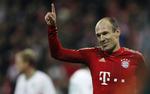 dobbelt. Hollandske  Arjen Robben scorede to gange for Bayern i sejren mod Werder. 