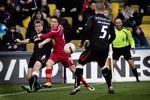 topkamp. FC Nordsjælland sad på det meste spil i kampen mod FC Midtjylland, men det blev en kamp uden mange chancer. 