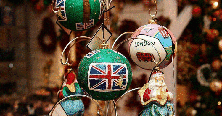 Julepynt i stormagasinet Harrods. 