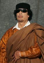 fodbolddiktator. Moamar Gaddafi blev dræbt efter sin tilfangetagelse under oprøret i Libyen. 